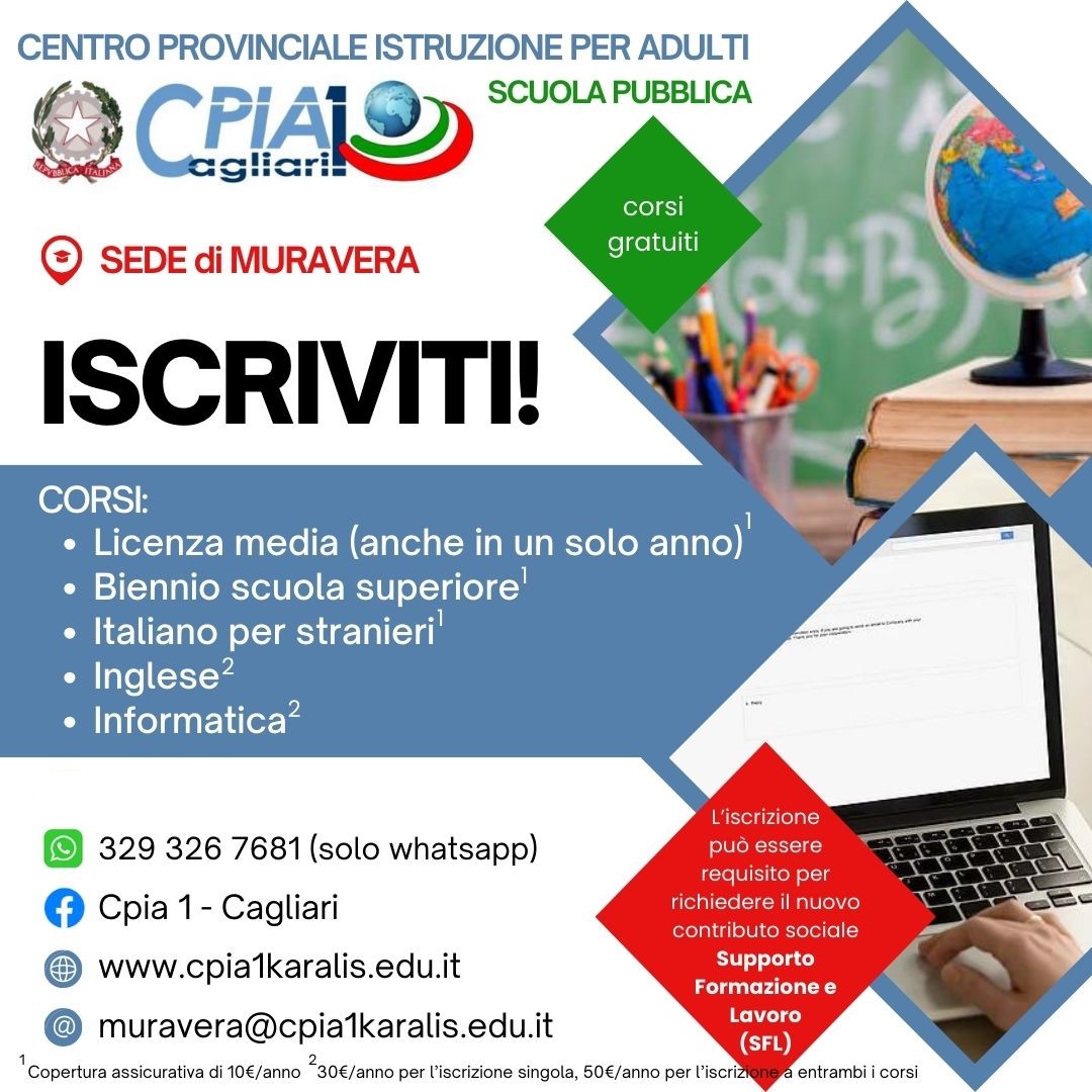 locandina corsi cpia muravera 2